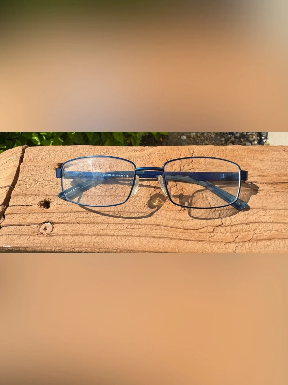 Blinc MM3006 Blue Metal Full Rim Eyeglass Frames Only 54-18-140 Stylish Trendy